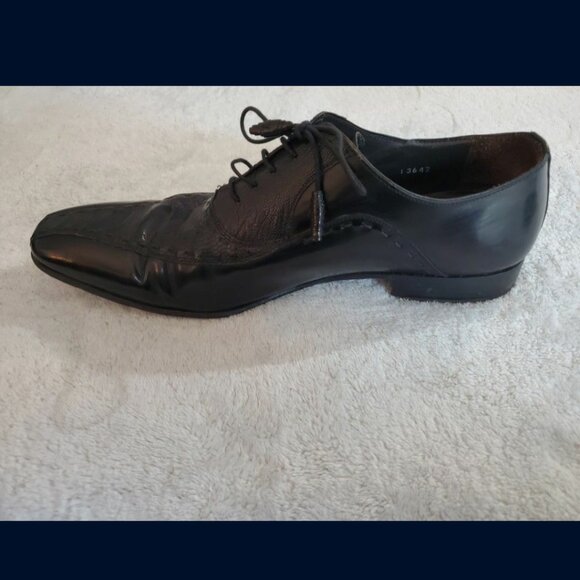 Mezlan dress shoes, mens dress shoes, black dress shoes main image 6